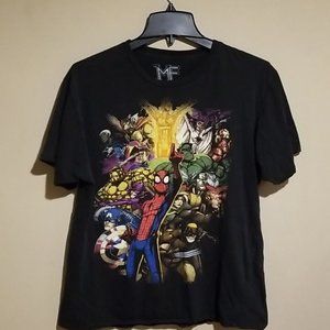 Marvel Universe Black Men's T-Shirt Size Large